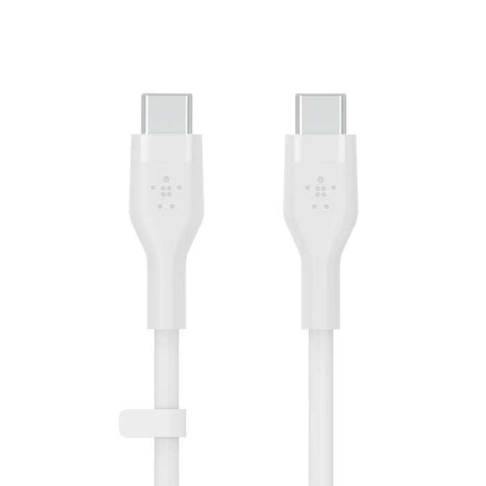 كيبل بيلكن BoostCharge Pro Flex المضفر تايب سي الى تايب سي بطول 1 متر | Belkin BoostCharge PRO Flex USB-C to USB-C Braided Silicone Cable, 1M