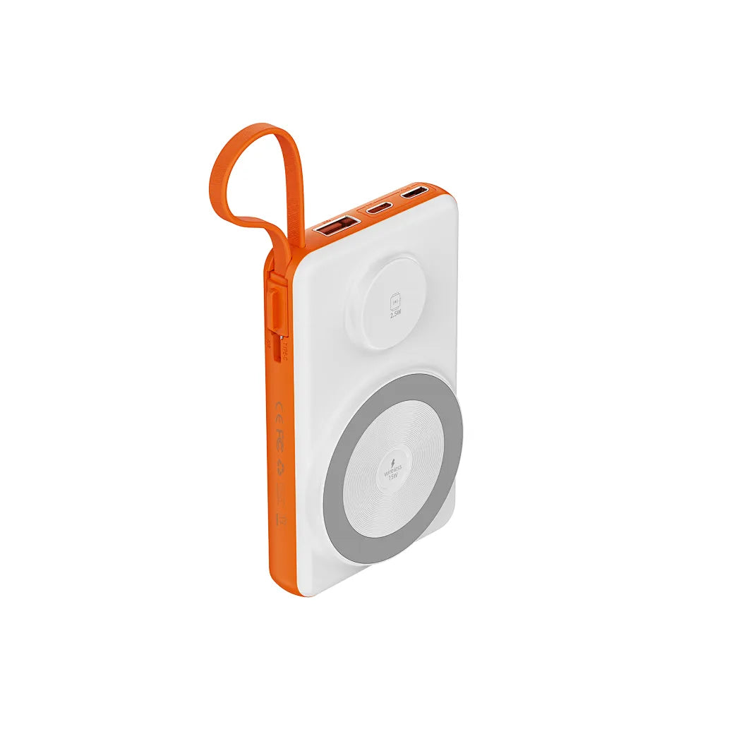 Bankeya Hêzê ya WiWU Wi-P007 CORE 22.5W 10,000mAh bi Kabloya Çêkirî - Bankeya Hêzê ya WiWU Core 10000mAh bi Şarjkirina Bilez a 22.5W û Kabloyên Çêkirî