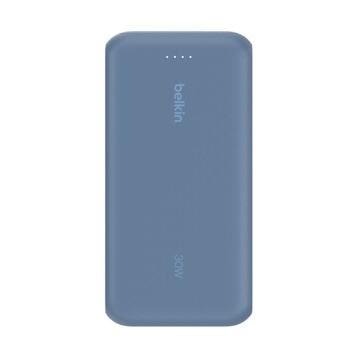 باور بانك بيلكن بسعة 20,000 مللي امبير وبقدرة شحن 30 واط مع كيبل تايب سي مدمج | Belkin Power Bank 20K with USB-C Cable 30W Fast Charging