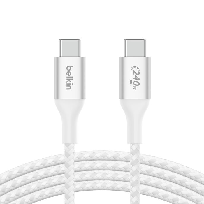 كيبل بيلكن BoostCharge سريع الشحن تايب سي بقدرة 240 واط | Belkin BoostCharge USB-C to USB-C Cable 240W
