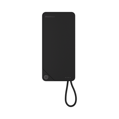 باور بانك موماكس باور اكس 1 بسعة 20,000 مللي امبير مع كيبل تايب سي مدمج | Momax Power X1 20000mAh Battery Pack with Built-in USB-C Cable and Fast Charging