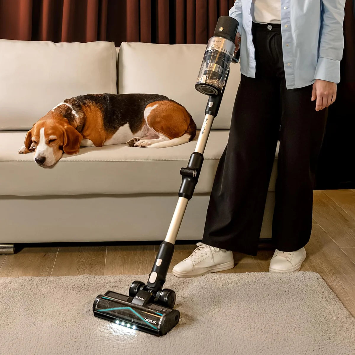 مكنسة لاسلكية Cecotec Conga Rockstar 5500 بقوة شفط 220AW مع محطة تفريغ تلقائي | Cecotec Conga Rockstar 5500 Wireless Vacuum Cleaner 220AW with Self-Emptying Station