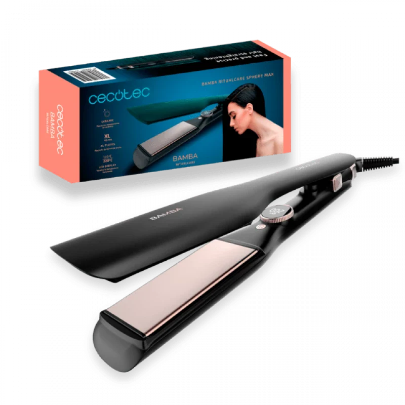 مكواة شعر سيراميك سيكوتيك RitualCare Sphere Max XL لتصفيف احترافي وحماية الشعر | Cecotec RitualCare Sphere Max XL Ceramic Hair Straightener