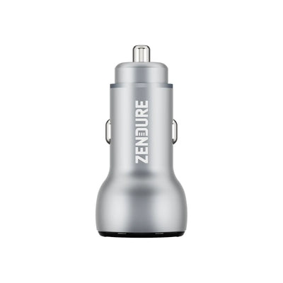 Zendure SuperDrive 48W Car Charger-Silver | شاحن سيارة زيندور سوبر درايف 48 واط - فضي