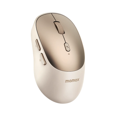 Momax 1-Folio MS02L2 AI Wireless Mouse Desert Titanium - Front