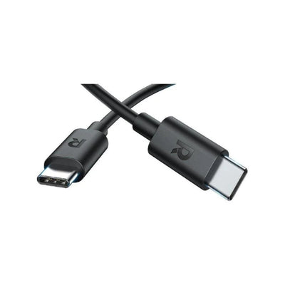 كيبل راف باور RP-CB1042 تايب سي إلى تايب سي بقوة 60 واط بطول 30 سم - أسود | RAVPower RP-CB1042 Type-C to C Cable 60W 30cm - Black