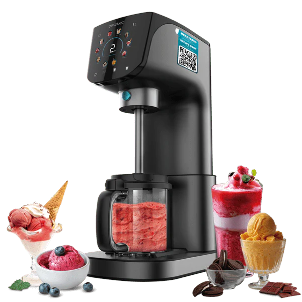 صانعة آيس كريم Cecotec Gelatec 2100 بسعة 2.1 لتر و10 برامج مع تقنية Cream-IN | Cecotec Gelatec 2100 Ice Cream Maker 2.1L with 10 Programs Cream-IN Technology