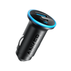 شاحن سيارة انكر 323 بقوة 52.5 واط, بمنفذي يو اس بي سي و يو اس بي اي | Anker 323 Car Charger 52.5W - Dual Port USB-C & USB-A