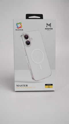 كفر ماستر فائق النحافة مع خاصية ماج سيف لهاتف ايفون 17 / 17 برو / 17 برو ماكس - شفاف | Master Super Slim MagSafe Case For iPhone 17 / 17 Pro / 17 Pro Max - Clear