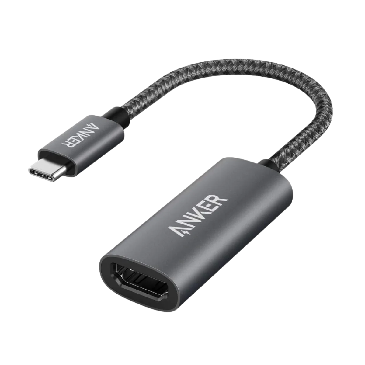 انكر محول يو اس بي سي الى HDMI بدقة 4K - رمادي | Anker 310 USB-C to HDMI Adapter, 4K@60Hz - Gray