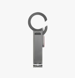 UNIQ Arcus aluminium magnetic carabiner tripod Steel Volt - front view