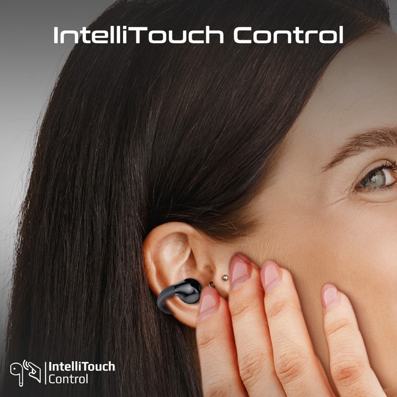 Promate AirClip Open Ear OWS TWS Earbuds 500mAh Black-Detail