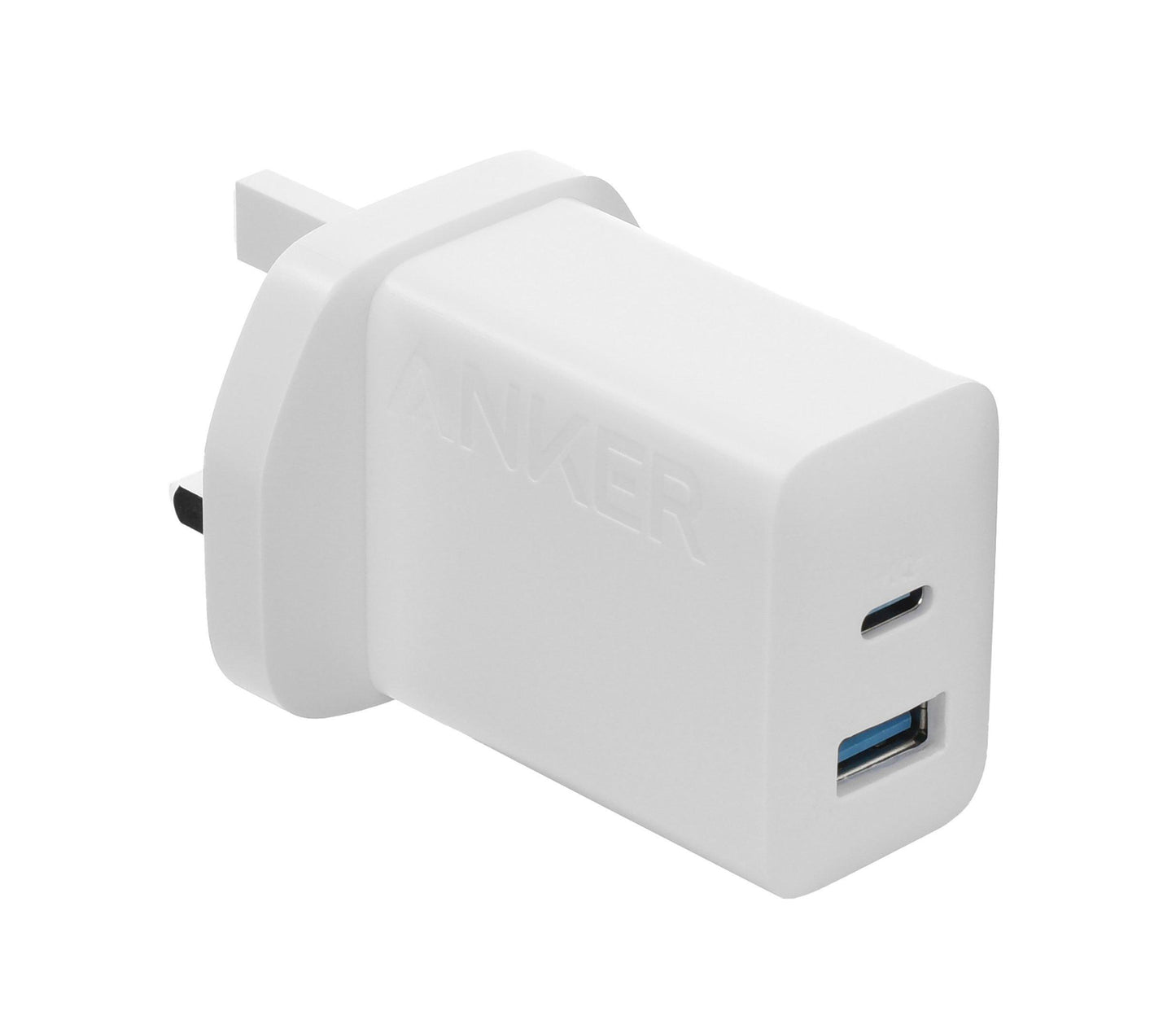 شاحن أنكر سريع بقدرة 20 واط مزدوج المنافذ مع كيبل تايب سي الى تايب سي بطول 1.5م | Anker 20W Dual Port Fast Charger with USB-C - USB-C Cable