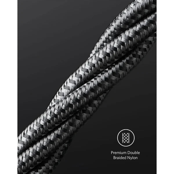 كيبل انكر تايب سي بقدرة 100 واط وبطول 1.8متر | Anker Nylon 333 USB-C to USB-C Cable, 100W - 1.8 Meter