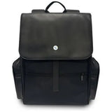 BMW Side Pockets Metal Logo Laptop Backpack 15" Nylon & PU – Black | حقيبة ظهر BMW بجيوب جانبية وشعار معدني لاب توب 15 بوصة أسود