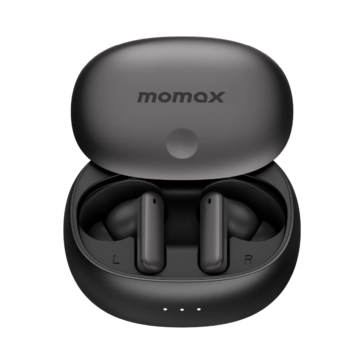 Momax 1-Vibe Lite ANC Earbuds Black - Front