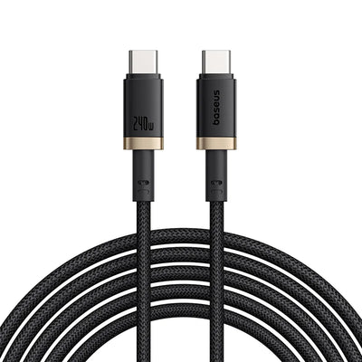 Baseus Dura Cable USB-C→C 240W 1m Black | كابل بيسوس ديورا USB-C→C 240 واط 1 متر أسود