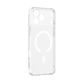 Baseus Crystal Magnetic Case iPhone 17 Pro Clear - كفر بيسوس كريستال مغناطيسي شفاف آيفون 17 برو