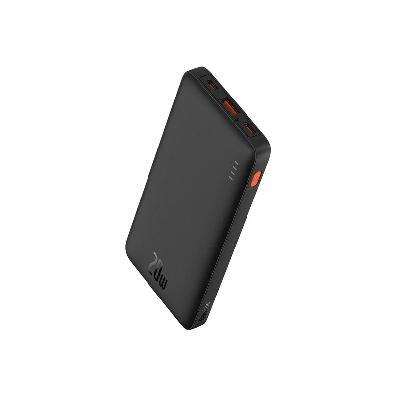 Baseus Airpow Power Bank 20000mAh 20W Purple with Cable - بطارية بيسوس إيربو المحمولة 20000 مللي أمبير 20 واط بنفسجي مع كابل