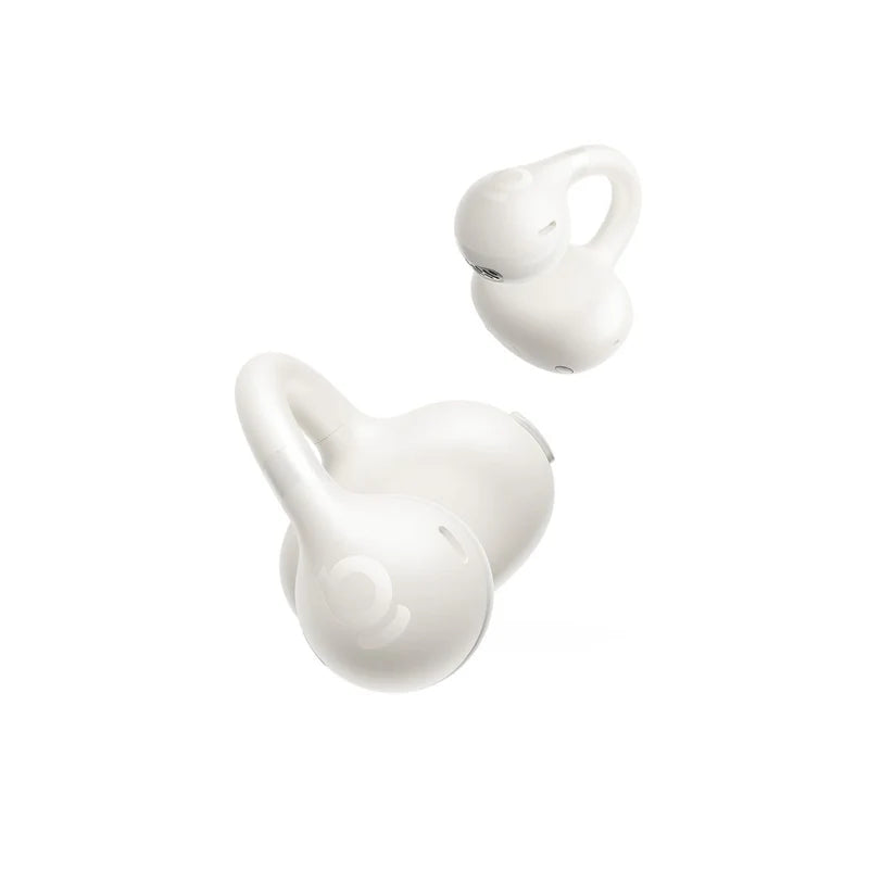 Baseus Bass BC1 Open-Ear Earbuds White - سماعات بيسوس باس BC1 مفتوحة الأذن بيضاء