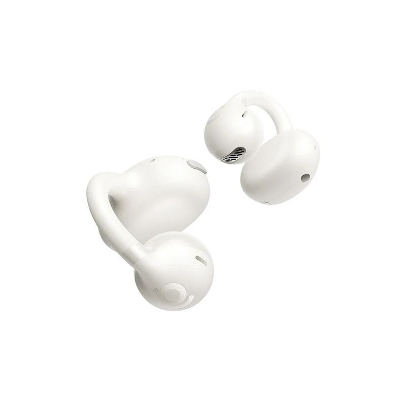 Baseus Bass BC1 Open-Ear Earbuds White - سماعات بيسوس باس BC1 مفتوحة الأذن بيضاء