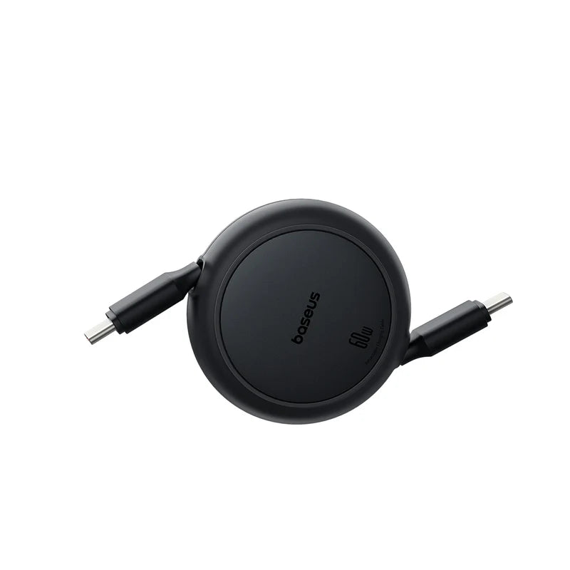 Baseus Free2Pull Mini Cable C-C 60W 1m - كابل بيسوس قابل للسحب