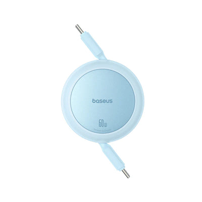 كابل Baseus Free2Pull Mini C إلى C 60W 1م أزرق - Baseus Free2Pull Mini Cable C to C 60W 1m Blue