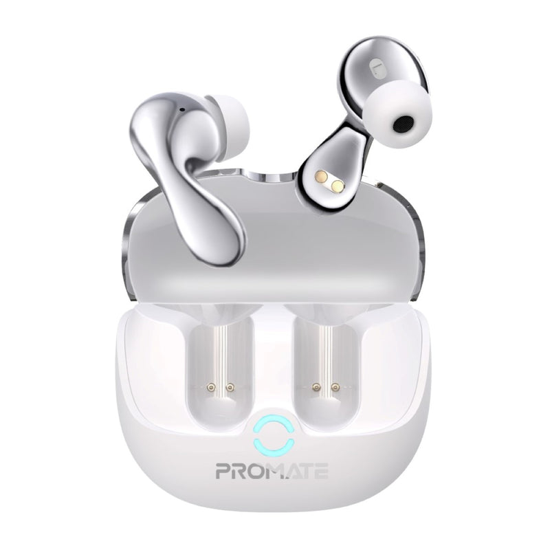 Promate Baton Hybrid ANC TWS Earbuds White-Front