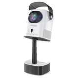 بروجكتر 1080p بحامل أحادي مدمج وأندرويد 11 | Promate Beamer-A250 4K Ultra HD Wireless LCD Projector