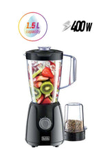 خلاط بقدرة 400 واط مع مطحنة ووعاء إضافي من بلاك أند ديكر | BLACK+DECKER BX430J-B5 400W Blender with Grinder and Extra Jar