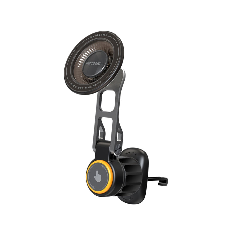 Promate BridgeMount MagGrip 360 rotatable AC vent smartphone mount - main view
