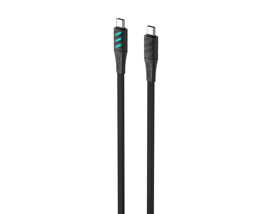 Kabloya Şarjkirina Bilez a Havit CB6254 USB-C bo USB-C 60W 1M - Kabloya Şarjkirina Bilez a Havit 60W 1m USB-C
