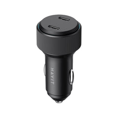 Havit CC2014 60W dual USB-C car charger black
