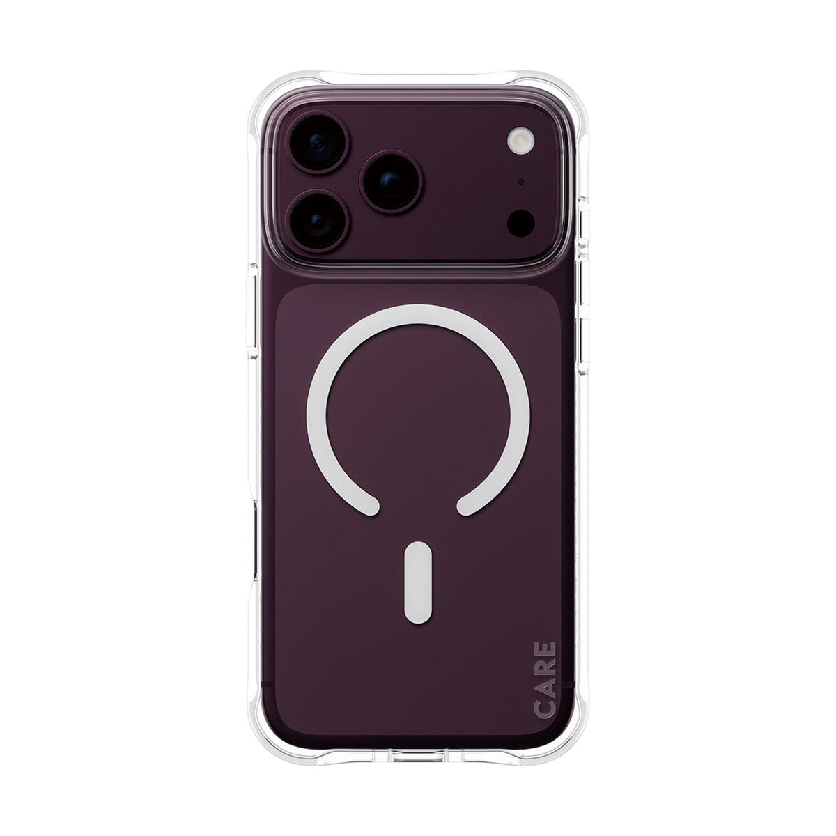 بانزر جلاس كفر شفاف بحلقة بيضاء لهاتف iPhone 18 Pro Max / iPhone 17 Pro Max | CARE by PanzerGlass Samba Case Transparent with White MagSafe iPhone 18 Pro Max | 17 Pro Max