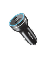 شاحن سيارة 48 واط بمنفذي USB-C و USB-A شحن سريع | Moxedo