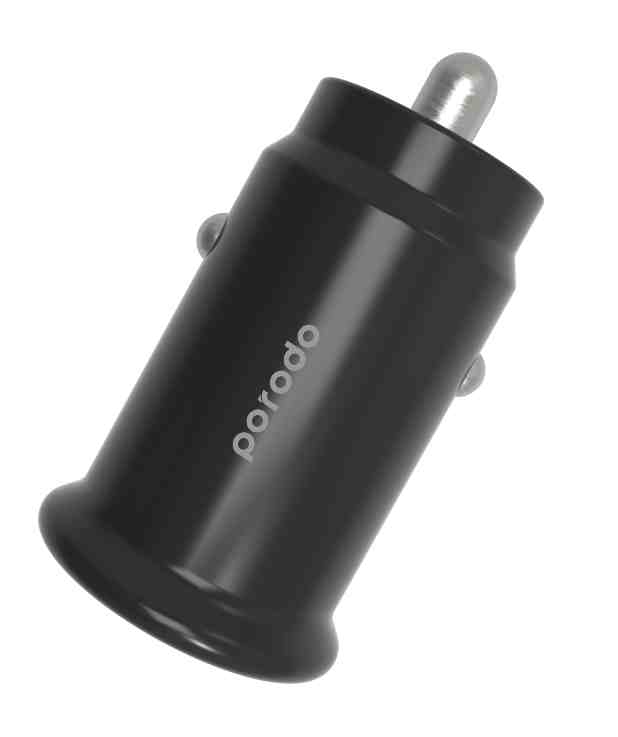 بورودو حامل هاتف للسيارة 3 في 1 مع شاحن ماج سيف - اسود | Porodo 3 in 1 MagSafe Car Mount with QC3.0 Car Charger - Black
