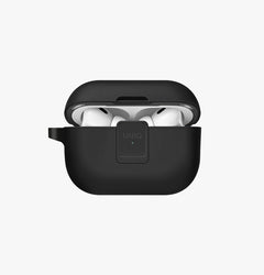 UNIQ Clyde locking AirPods Pro 2 case Charcoal Dark Grey