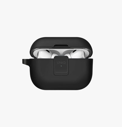 UNIQ Clyde locking AirPods Pro 2 case Charcoal Dark Grey