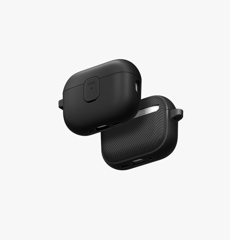 UNIQ Clyde magnetic lock case for AirPods Pro 3 Charcoal - main view