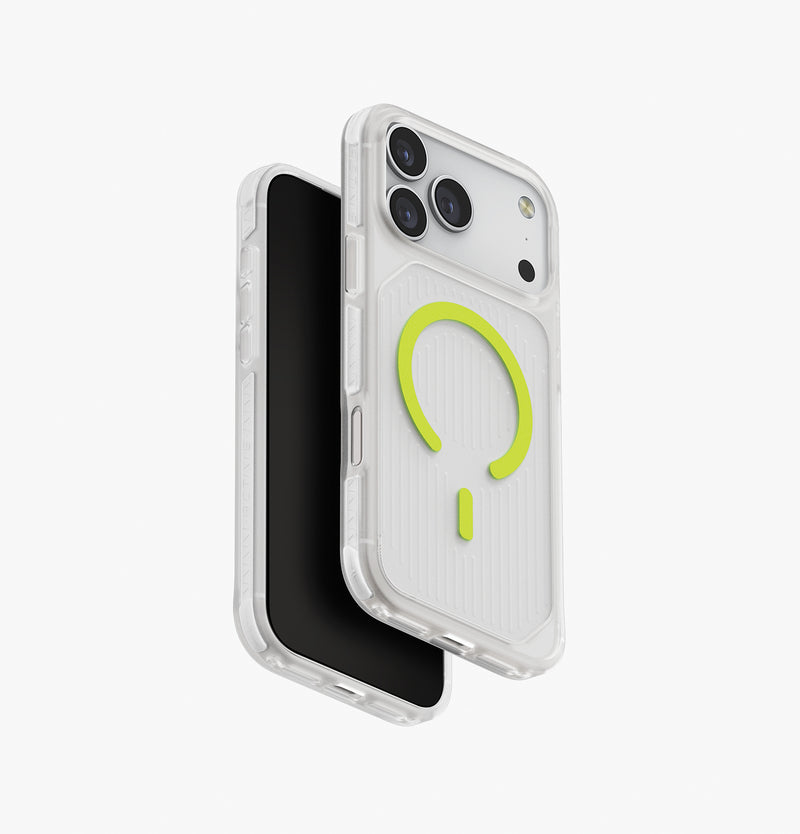 UNIQ Combat Active Luminous glow case for iPhone 17 Pro Max Lume White - main view