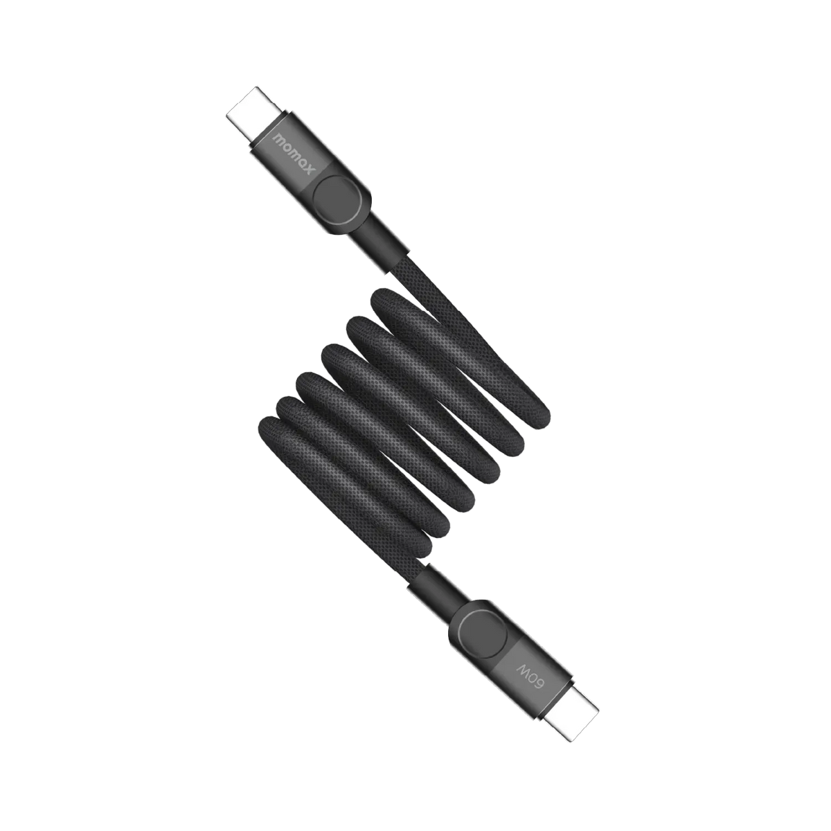 كيبل موماكس ماج لنك المغناطيسي تايب سي الى تايب سي بقدرة شحن 60 واط وطول 1 متر | Momax Mag.Link 60W Magnetic USB‑C to USB‑C Cable, 1 m