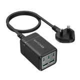 RAVPower RP-PC1045 75W GaN 5-Port Desktop Charger – شاحن مكتبي راف باور 75 واط، 5 منافذ، تقنية GaN،