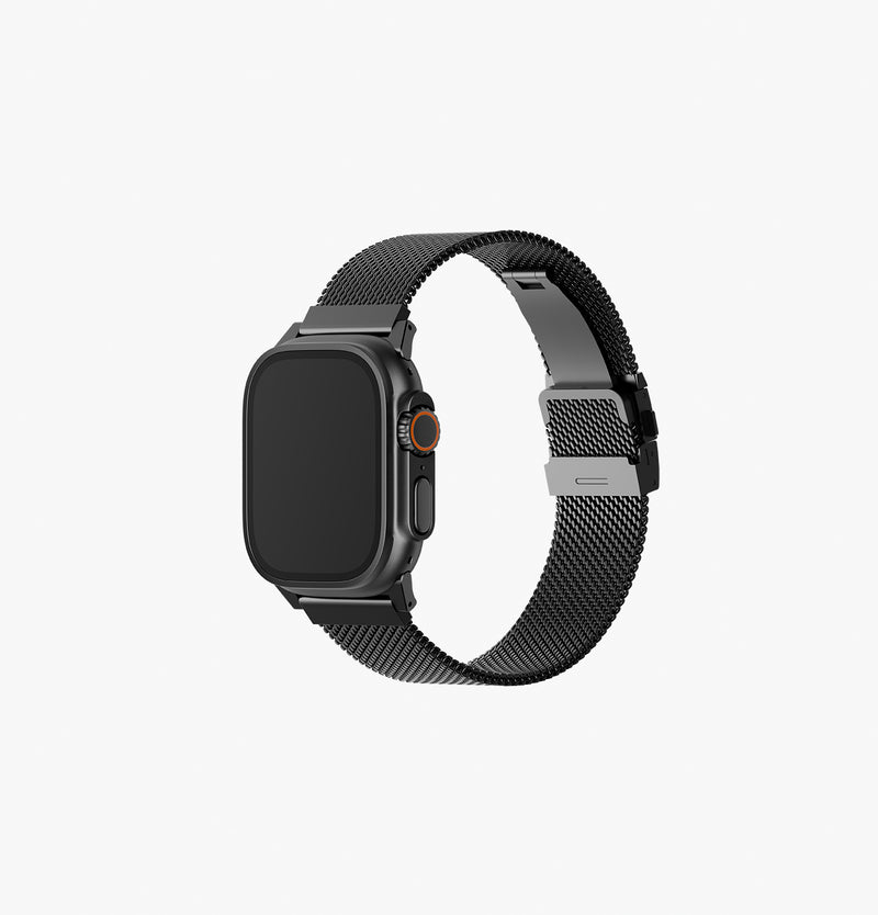 UNIQ Dante Pro Milanese stainless steel Apple Watch band Graphite Black
