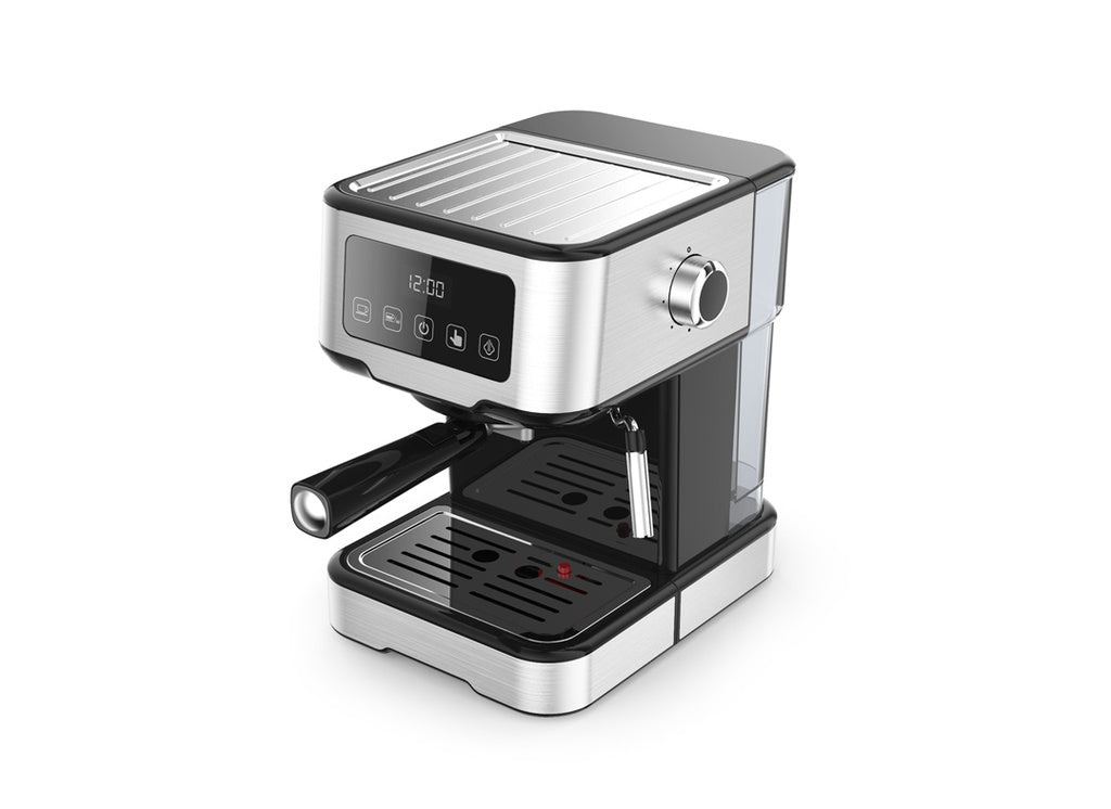 LePresso Digital Coffee Machine with 15 Bar Pressure Pump and Capsule Filter – Black | ماكينة قهوة ليبريسو الرقمية بضغط 15 بار وفلتر كبسولات – أسود