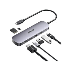 محول أنكر USB-C متعدد المنافذ 7 في 1 لتوسيع التوصيل لأجهزة اللابتوب والأجهزة الحديثة | Anker 7-in-1 USB-C Hub for Laptops & Modern Devices