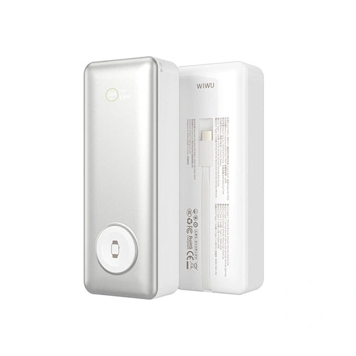باور بنك ويوو إيليت Wi-P023 بسعة 20000 مللي أمبير وقدرة 100 واط مع شحن لاسلكي | WiWU Elite Series Power Bank Wi-P023 20000mAh 100W Ultra-Fast Charging