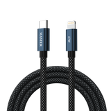 كيبل ماستر مضفر سي إلى لايتننج 27 واط 120 سم - أسود | Master Braided 27W Cable USB-C to Lightning 1.20M - Black