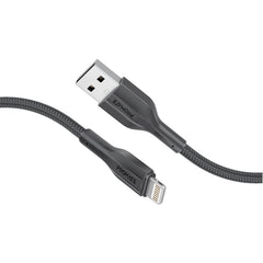 Promate XCord-Ai200 Black USB-A to Lightning cable 2m for Apple devices - main view