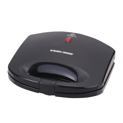 صانعة ساندويش بلاك آند ديكر 2 شريحة بألواح ثابتة | Black&Decker TS1000-B5 2Slice Fixed Plate Sandwich Maker