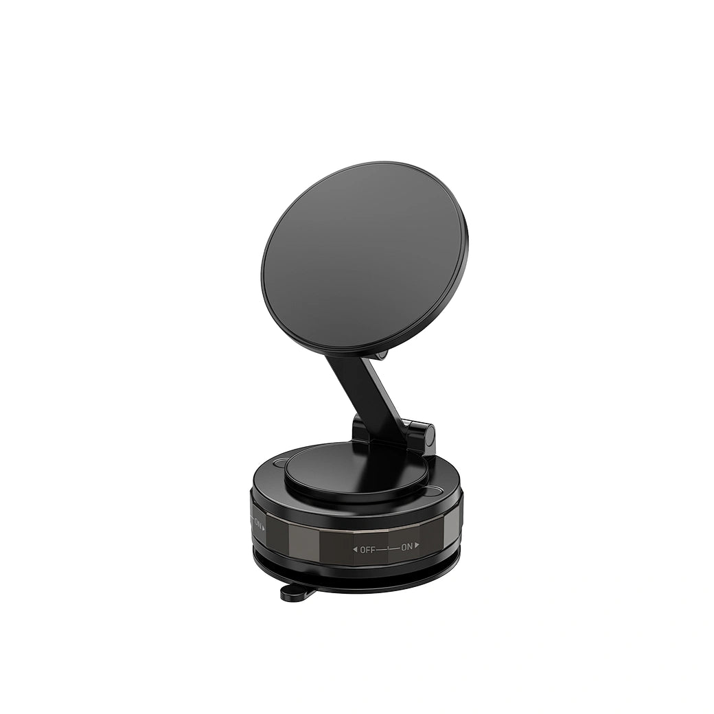 حامل هاتف ويوو Wi-CH057 المغناطيسي قابل للطي والدوران 360 درجة - اسود | WiWU Wi-CH057 Vacuum Suction Foldable Magnetic Phone Holder 360° Rotating – Black